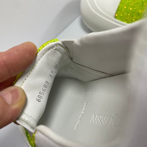 Alexander McQueen slip on sneakers, like new, size 37, green