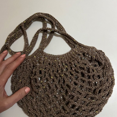 Market bag handmade crochet shoulder bag new