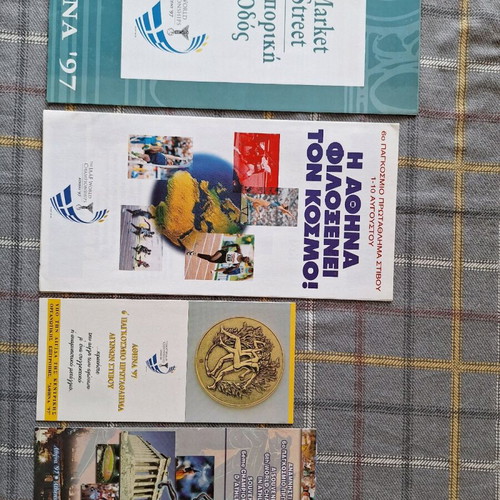 1997 6th IAAF World Championships in Athletics Athens daily programme used
