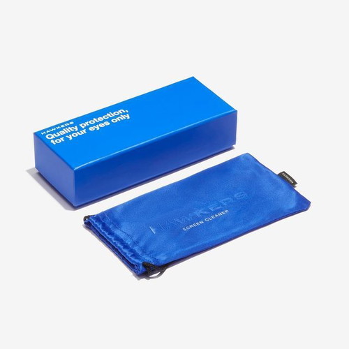 Hawkers Warwick Raw BB Air glasses with Blue Light filter and matte translucent frame