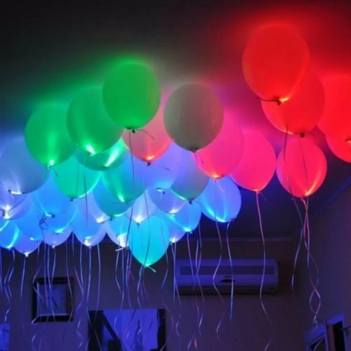 LED Balloons new, pack of 5 pieces, assorted colors
