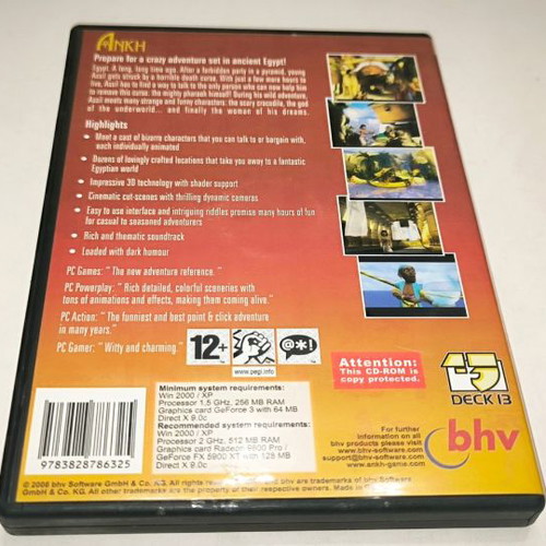Ankh PC game used, adventure
