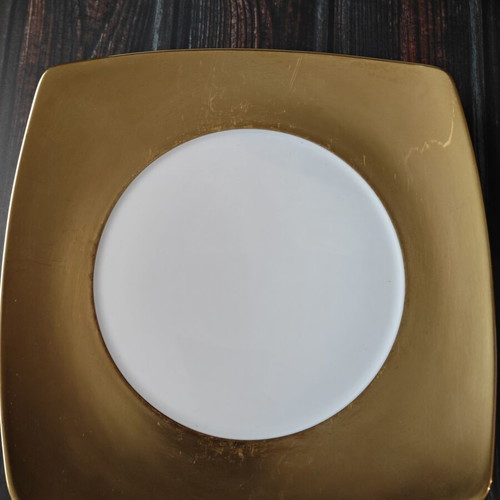 JL Coquet porcelain plates handpainted, set of 10, used