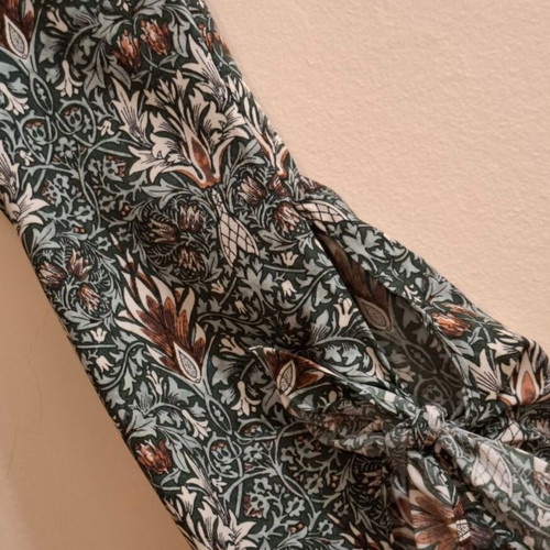 H&M dress new, multicolored with green details, size M
