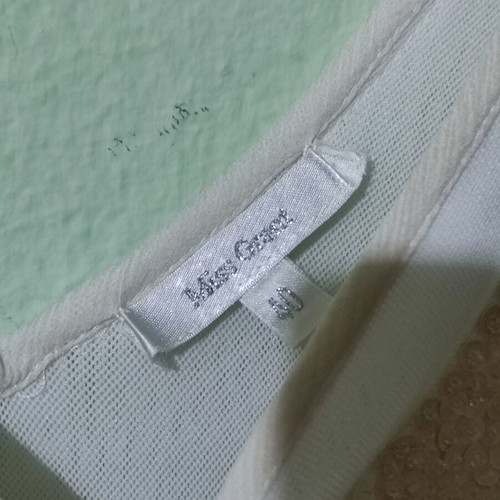 Women's top like new, white and beige, size S