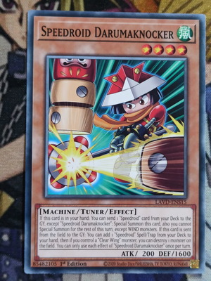 Speedroid Darumaknocker Yu-Gi-Oh! ефектна карта
