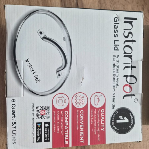 Instant Pot glass lid 23 cm with stainless steel handle new
