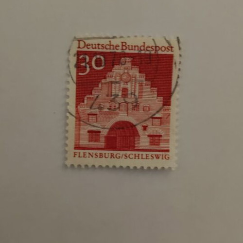 Deutsche Bundespost 30 Flensburg Schleswig stamp like new