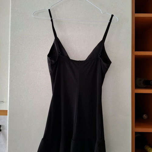 Black Display Spaghetti Strap Top used, adjustable straps, polyester