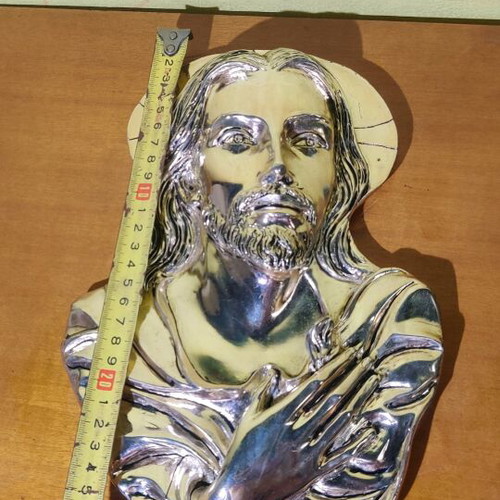 Christ image used silver-plated