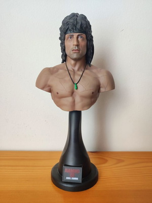 Προτομή John J. Rambo III 1/4 Hot Toys 2008 σαν καινούργιο