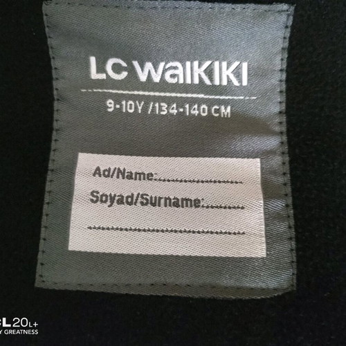 Lc Waikiki kids college jacket like new, black and yellow, size 140 cm