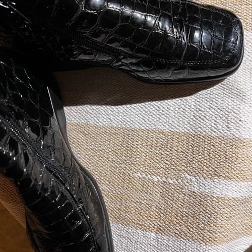 Doca black anatomical ankle boots like new, size 37-38