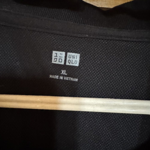 Uniqlo men's collar shirt XL, black
