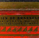  Μεταλλικό κουτί συσκευασίας  "ADRIEN DEBRAEKELEER", περίπου 130 ετών.
