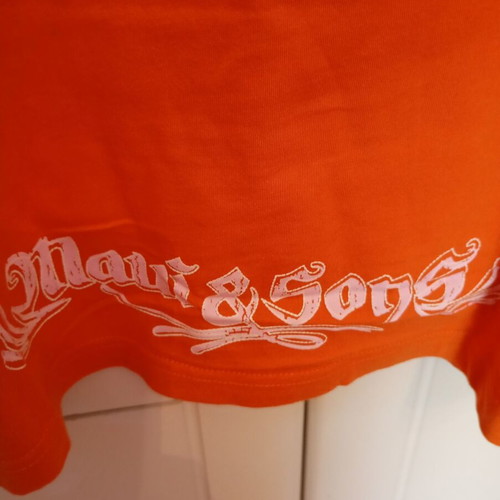 Maui & Sons men's orange T-shirt XL, summer surf design