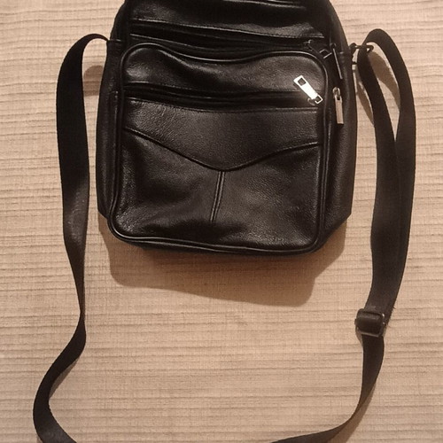 Black shoulder travel bag, new