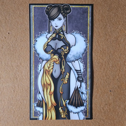 Street Fighter Chun Li large handmade poster made to order
