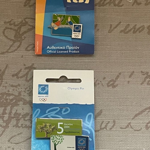 Olympics Athens 2004 pins new, set of two