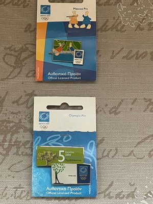 Olympics Athens 2004 pins new, set of two