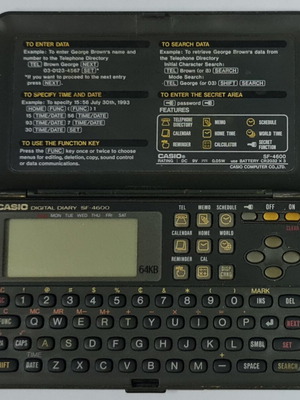 Casio SF-4600 digital assistant