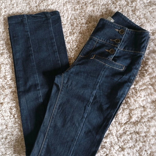 High-waisted jean pants size 36 like new