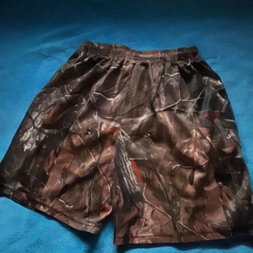 Eric Emmanuel Realtree Camo Orange shorts new, men's size L