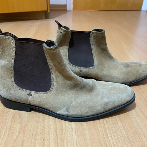 Dune London Chelsea boots used, size 44, beige and brown