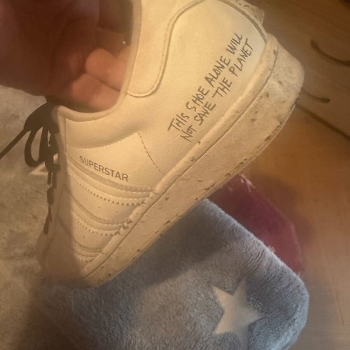 Adidas athletic shoes used, size 40, white