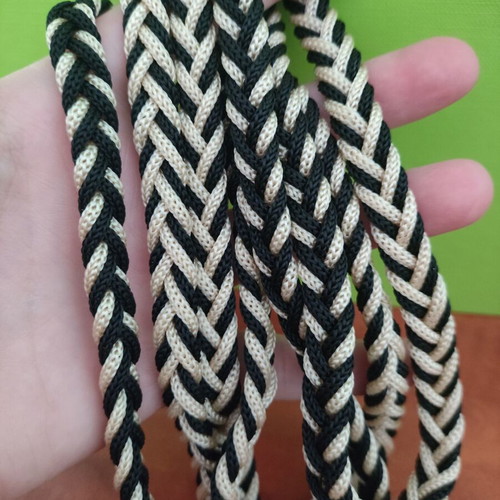 Belt with tassels and fringes, new, black and gold