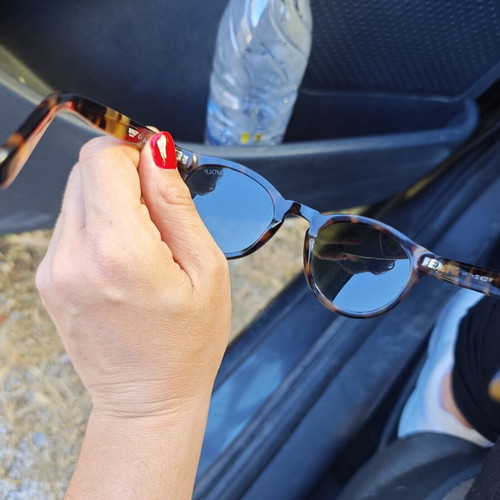 Wolf women's sunglasses used, black and brown