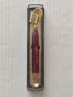 Milde Sorte pen keychain vintage promotional, like new