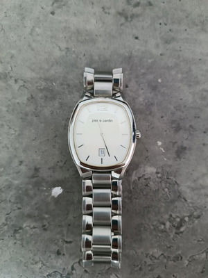 Ρολόι χειρός Pierre Cardin αχρησιμοποίητο, λευκό και ασημί