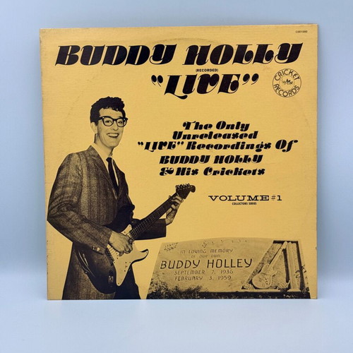 Buddy Holly "Live" vinyl record