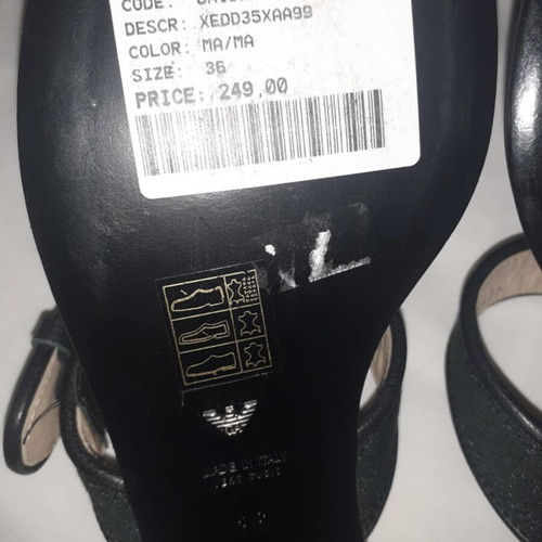 Emporio Armani sandals new, black, size 36