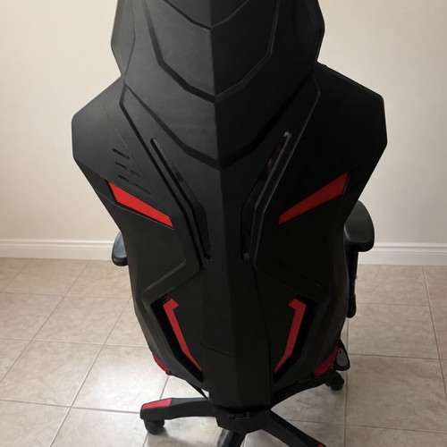 Gaming chair, black and red
