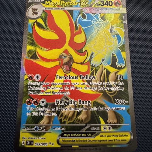 Mega Pyroar ex card new