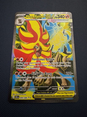 Mega Pyroar ex card new