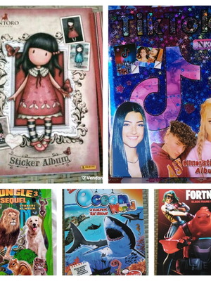 Sticker albums pack of 5, like new