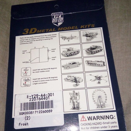 Star Wars R2D2 3D metal puzzle Piece Fun