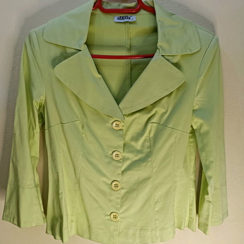 aTAXIa blazer jacket in light green, size small, like new