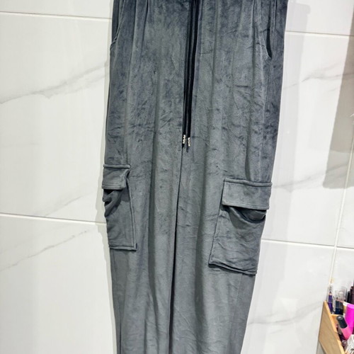 velvet gray jumpsuit