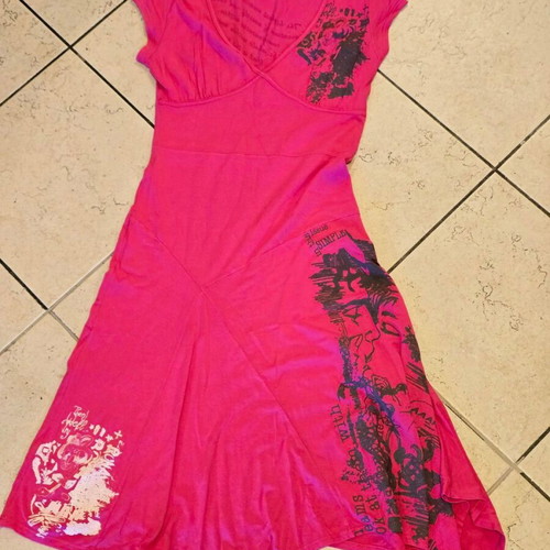 Simple pink dress like new, sizes S and M