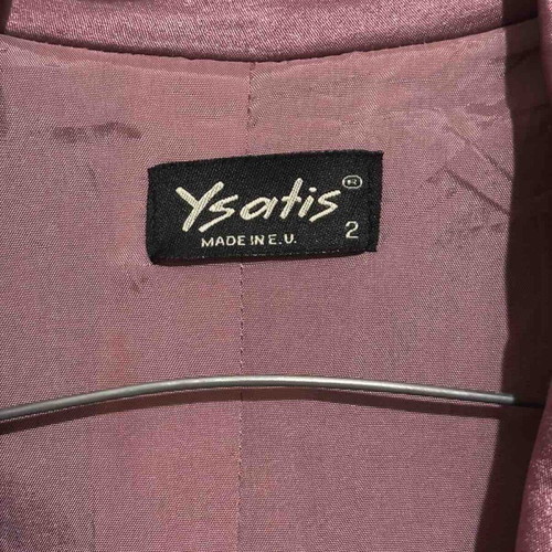 Ysatis silk jacket like new, pink-purple