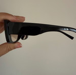 Black sunglasses new with gradient lenses in rectangular design