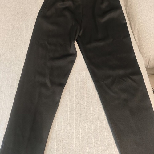 Satin suit new, black, slim fit jacket and pants