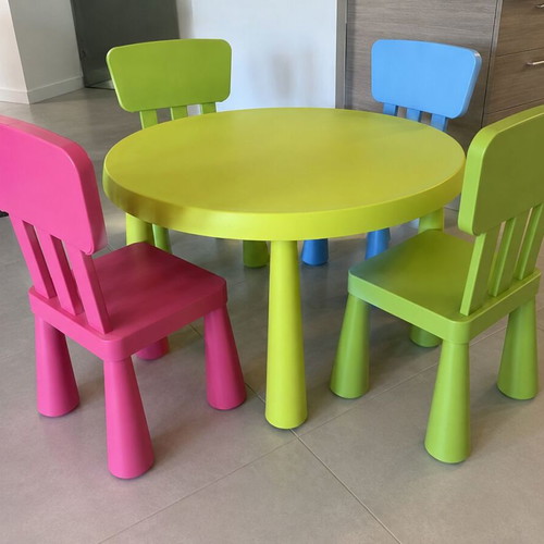 IKEA Mammut children's set used with table and 4 chairs