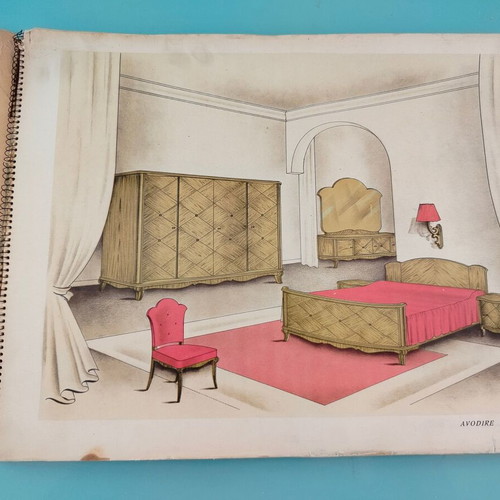 French Möbel furniture catalog used, like a painting pad