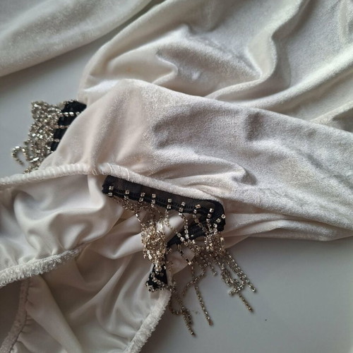 Velvet women's turtleneck like new, beige, size S