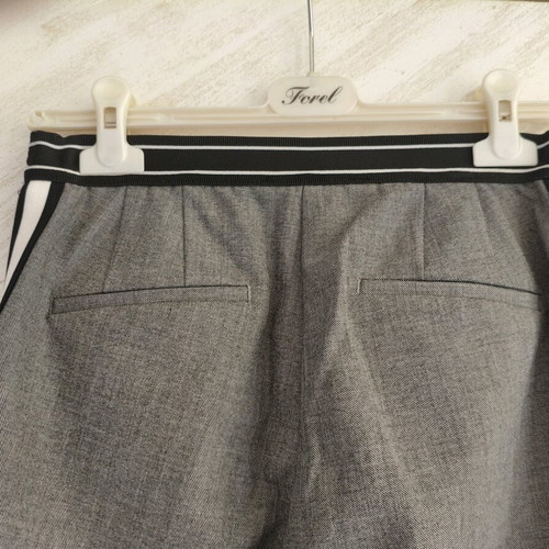 Zara women's grey fabric pants with stripes, like new, size S
